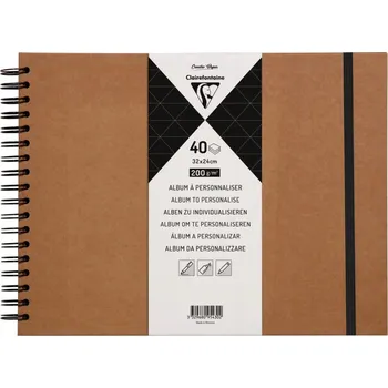 Fotoalbum Album na fotografie Clairefontaine Kraft 32 x 24 cm