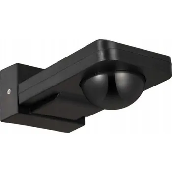 Pohybové čidlo PIR čidlo pohybu 360° 1000W nástěnné IP65 černé voděodolné