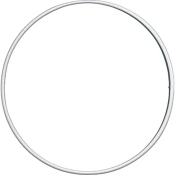 Lapač snů Knorr Prandell Kovový kruh - základ na věnce Ø12 cm - bílý