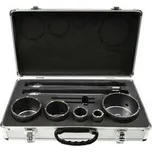 Sada vykružovacích vrtáků do zdiva 9ks, 30,40,65,80,100mm, SDS PLUS/SDS MAX, stopka 300mm GEKO