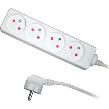 Prodlužovací kabel Retlux RPC 06 Prodlužovací kabel, 4 zásuvky, 1,5 m, bílá