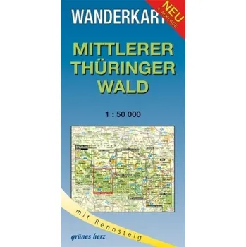 Wanderkarte Mittlerer Thüringer Wald - Gebhardt, Lutz