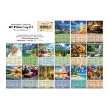 Kalendář Kalendarz 2026 B1 plakatowy z listwą (15szt)