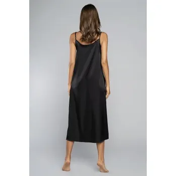 Dámské noční prádlo Noční košilka Italian Fashion Dotyk - dlouhá Černá XL