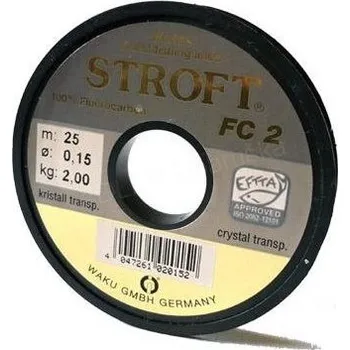 Stroft Fluorcarbon FC2 25m Nosnost: 8,6kg, Průměr: 0,35mm