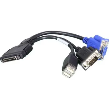 Video redukce SUPERMICRO 11.5CM KVM/SUVI 36 PIN TO 9 PIN/15 PIN 2USB, 30/28AWG CBL-0218L