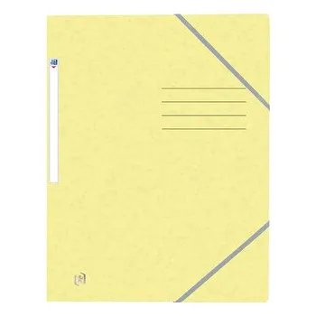 Archivační box Oxford, Tříchlopňové desky, karton, A4, žlutá