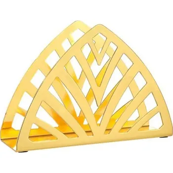 Zlatý stojan na ubrousky z nerezové oceli - A