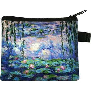 Peněženka Dámská malá peněženka s olejomalbou | malá kabelka - 15