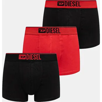 Pánské spodní prádlo Boxerky Diesel UMBX-DAMIEN-THREE PACK BOXERS 3-pack 00ST3V.0GDAC červená 33X, vel. XL