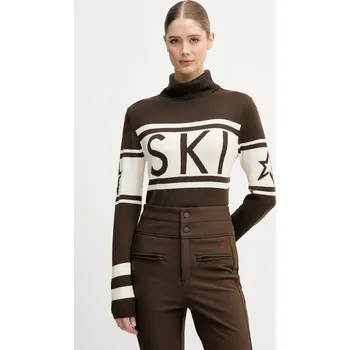 Dámský svetr Svetr z merino vlny Perfect Moment Schild W3000075 hnědá 88X, vel. L