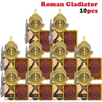 ostatní stavebnice Středověké vojenské stavebnice, římský voják | lego styl figurky a komponenty - XH1768-10pcs