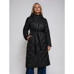 Sinsay - Prošívaný kabát s kapucí - černá - 161GZ-99X - 161GZ-99X-L