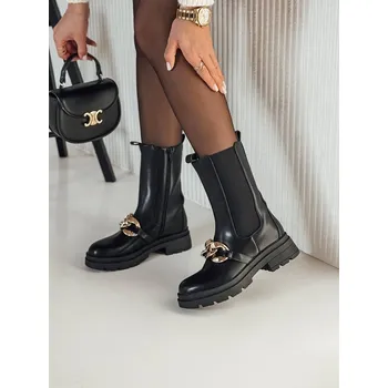 Dámské kozačky Dámské kotníkové boty NIGHTWALK ZY0492 Barva: Černá, Velikost: 40