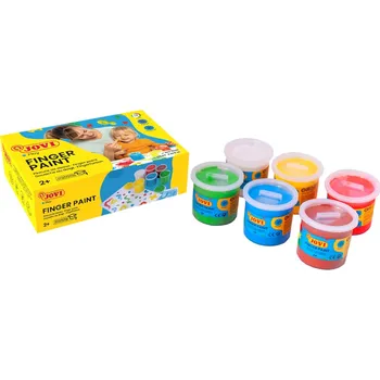 Speciální výtvarná barva Prstové barvy Jovi v kelímku 6x125ml
