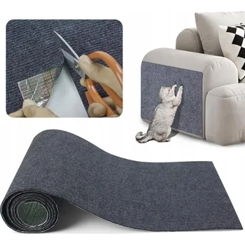 SAMOLEPICÍ ŠKRABACÍ PODLOŽKA PRO KOČKY, OŘEZANÁ, 200 X 40 CM, ŠKRABADLO