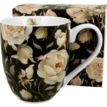Porcelánový hrnek XXL English Roses Black 1000 ml v krabičce