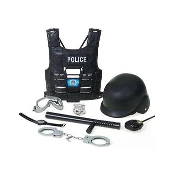 Karnevalový kostým Hełm i kamizelką policyjna z akcesoriami