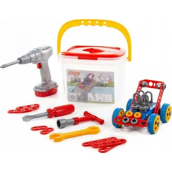 ostatní stavebnice Hračky polesie 58096 Stavebnice Vynálezce Auto č. 1, 91 dílů