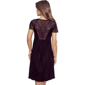 Dámská noční košile Noční košilka Eldar Helia - viskóza Černá 2XL