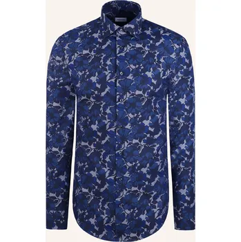 Pánská košile Seidensticker Pánská Košile Slim Fit, tmavě modrá / šedá, 39