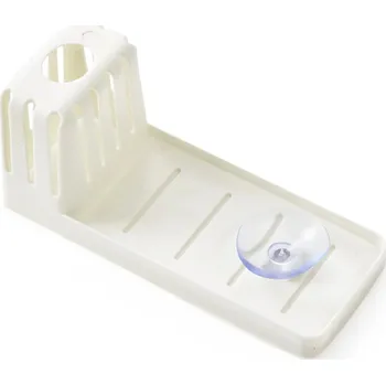Odkapávač na nádobí Držák na houbičku | odkapávač na nádobí - Bílá