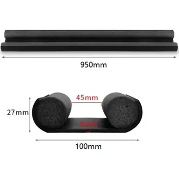 Dveřní zarážka proti průvanu a hluku - černá