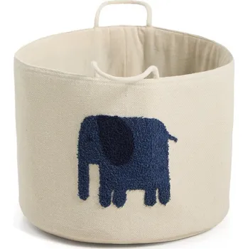 úložný prostor na hračky Slonovinový látkový dětský koš na hračky ø 45x30 cm Tandani – Kave Home ID_1827742
