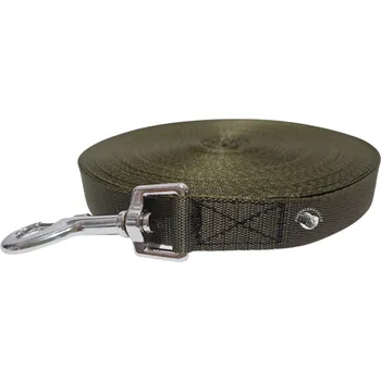 Vodítko pro psa Dinofashion Vodítko stopovací nylon ploché Khaki Velikost: 5m/20mm