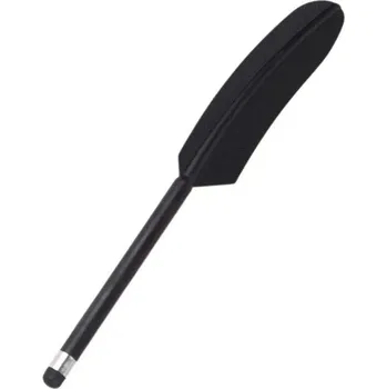 Dotykové pero na mobil | stylus pro tablet, styl pírko - černá