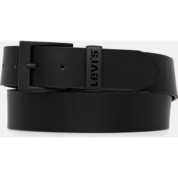Módní doplněk Kožený pásek Levi's 38016.0034 černá 99X, vel. 110