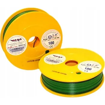 elektrický kabel Kabel LGY/H05V-K 0,50 mm2 100 m Zeleno-Černý