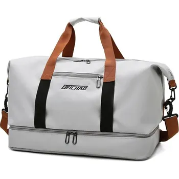 Cestovní taška Dámská a pánská cestovní taška voděodolná | stylové doplňky - šedá