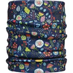 Dívčí fleesový nákrčník modrý kytičky Yetti Dráče