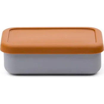 Svačinový box Modrý/oranžový silikonový dětský svačinový box Lili – Kave Home ID_1827064