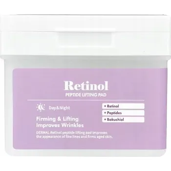 Dermal Retinol Peptide Lifting Toner Pad Pleťové tampony napuštěné tonikem 120 ks