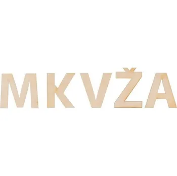 Dřevěné libovolné písmeno Zvolte variantu: 12 cm