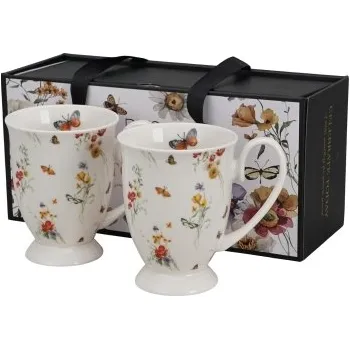 Sada 2 porcelánových hrnků GRACE 340 ml