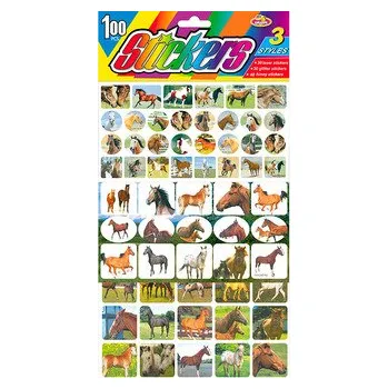 samolepka Samolepky 100 ks - koně