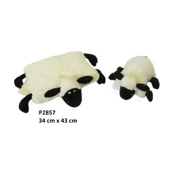 plyšák Poduszka owca czarne nogi 33x44cm