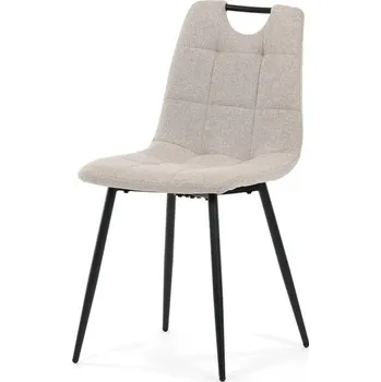 Nábytek Autronic Partitura DCL-V2017CRM2 Jídelní židle, hladká látka, béžová