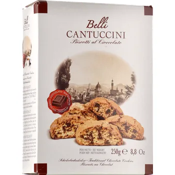 Biscottificio Belli Cantuccini Toscani čokoláda 250g krabice