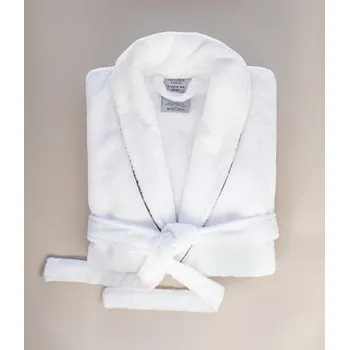 SZLAFROK VERDI L/XL FROTTE/VELUR BIAŁY SOFT TOUCH