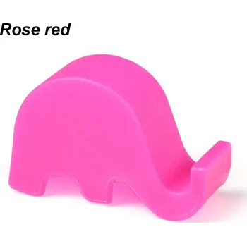 Držák na mobil | stojánek na mobil plastový - styl slon - Růžová