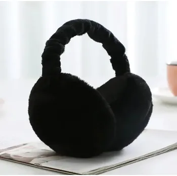 Pokrývka hlavy Teplé zimní skládací klapky na uši | Ochrana na uši - černá