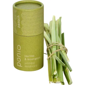 PONIO Přírodní deodorant Tea tree a citronová tráva 75 g - lehce poškrábaný obal