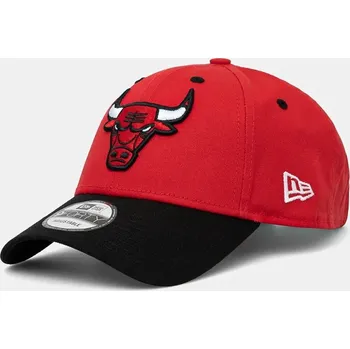 Kšiltovka Bavlněná baseballová čepice New Era NBA SIDE PATCH 9FORTY® CHICAGO BULLS 60565137 červená 33X, vel. ONE SIZE
