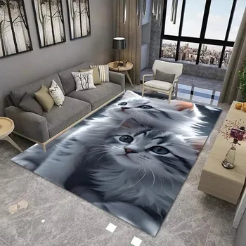 Koberec Protiskluzový koberec do dětského pokoje | styl kočka - 3,40x60cm