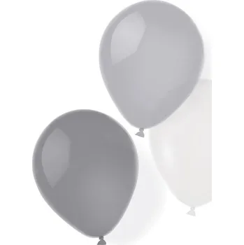 Balónek AMSCAN 8 latexových balónků Silver Dream, 25,4 cm