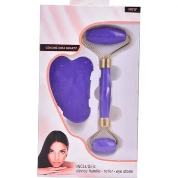 Masáž Masážní váleček a deska pro omlazení pleti a odstranění vrásek - Fialová